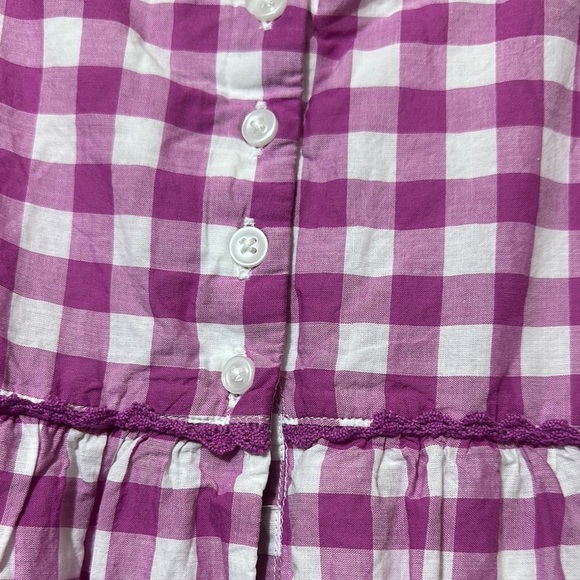 Janie and Jack Purple White Tiered Casual Sundress - Picture 3 of 10